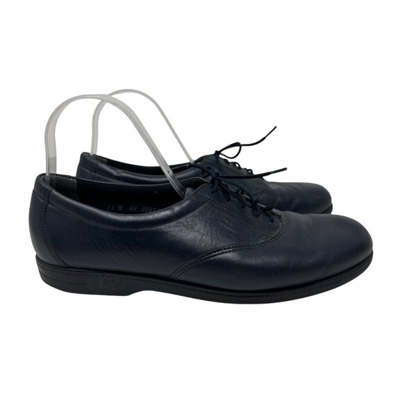 SAS Whisper Navy Leather Lace-Up Oxford Shoes Womens Size 11 M - Picture 1 of 13